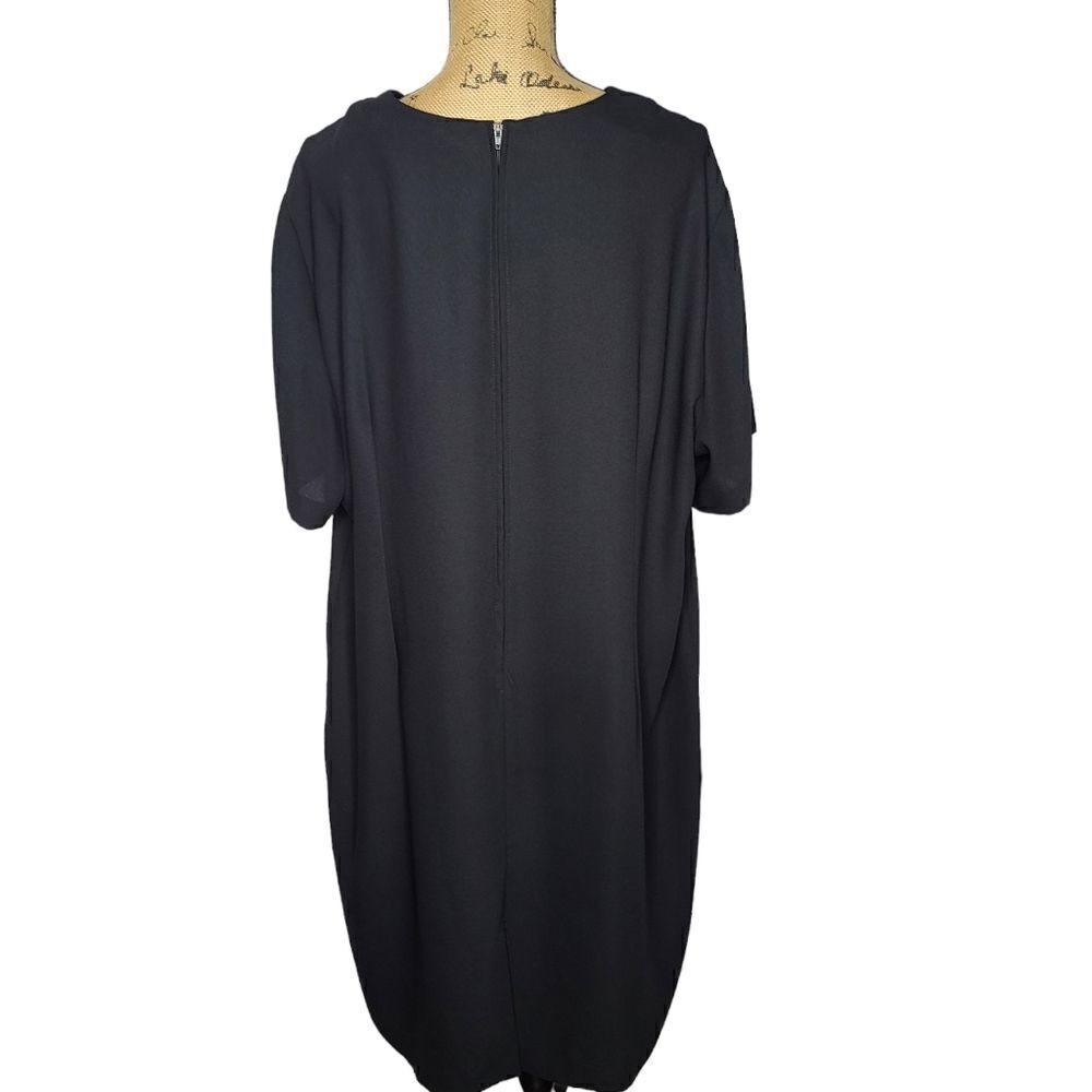 Vintage 90s Black Wednesday Sheath Dress - Picture 3 of 13
